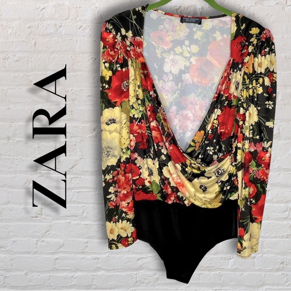 Zara Floral Bodysuit | US S | Multicolour